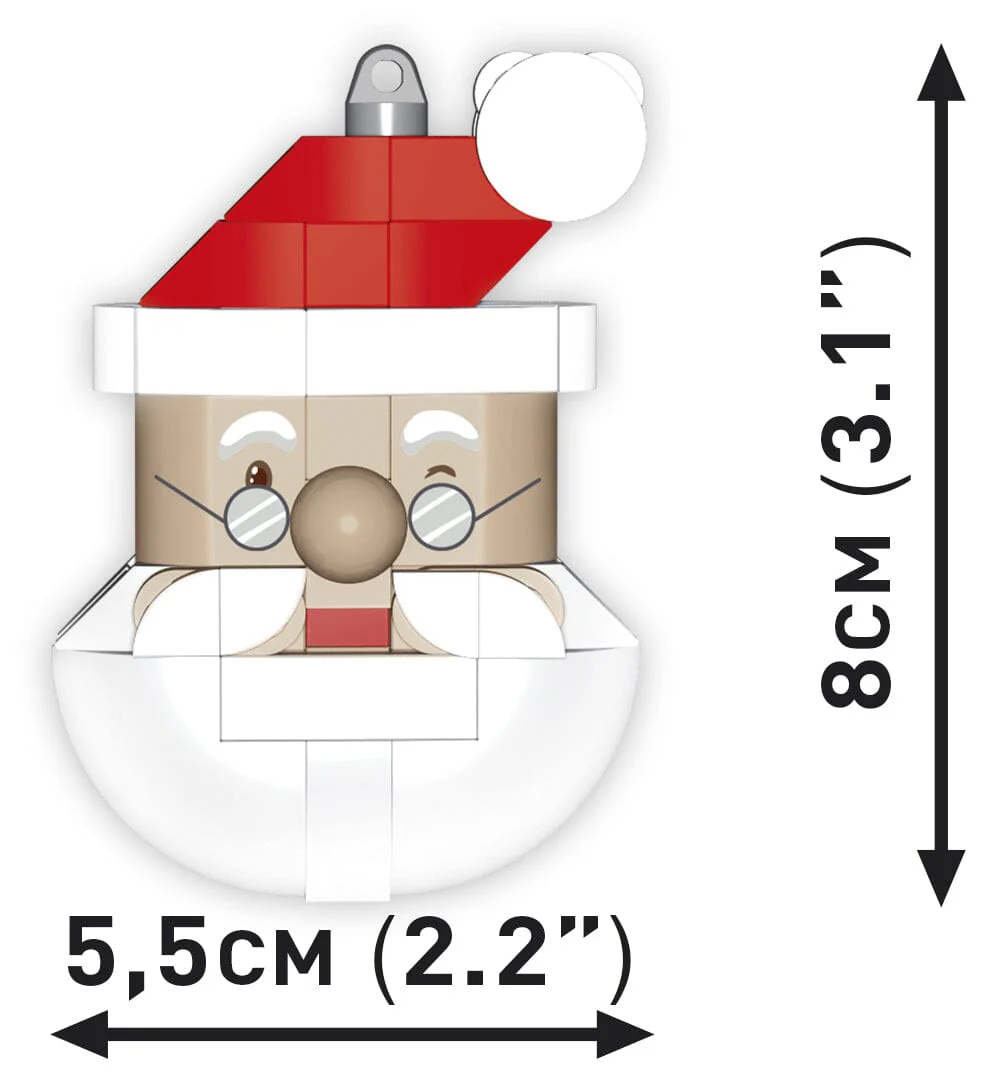 Christmas Santa brick model decoration - COBI 20011 - 74 bricks - Image 5