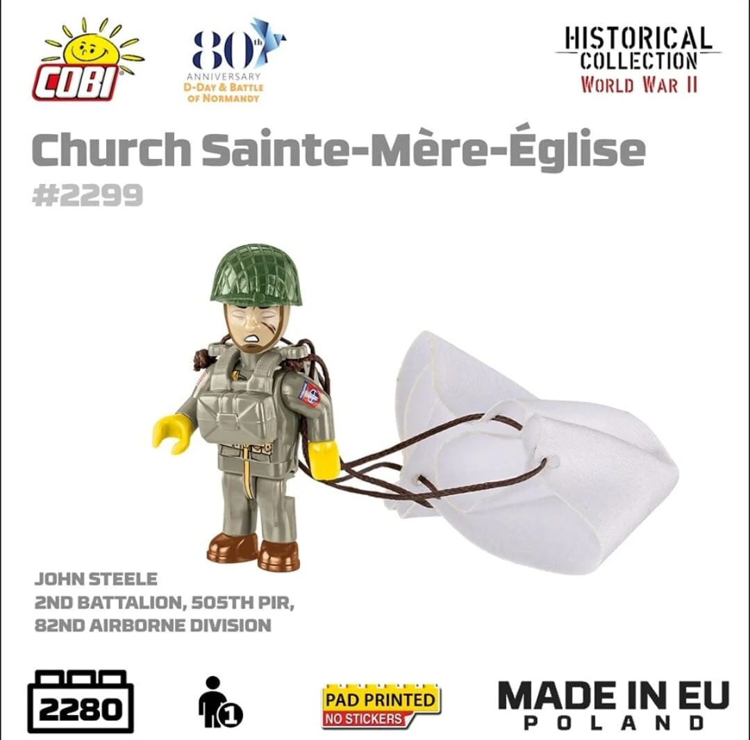 Church Sainte-Mere-Eglise brick model - COBI 2299 - 2280 bricks - Image 4