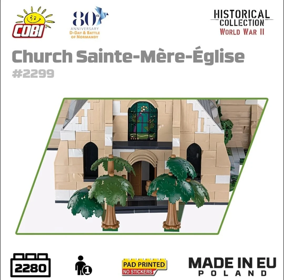Church Sainte-Mere-Eglise brick model - COBI 2299 - 2280 bricks - Image 7