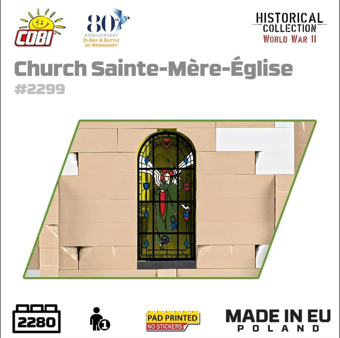 Church Sainte-Mere-Eglise brick model - COBI 2299 - 2280 bricks - Image 9