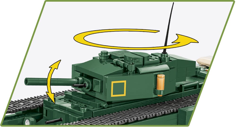 Churchill MK.IV brick tank model - COBI 3128 - 668 bricks - Image 4