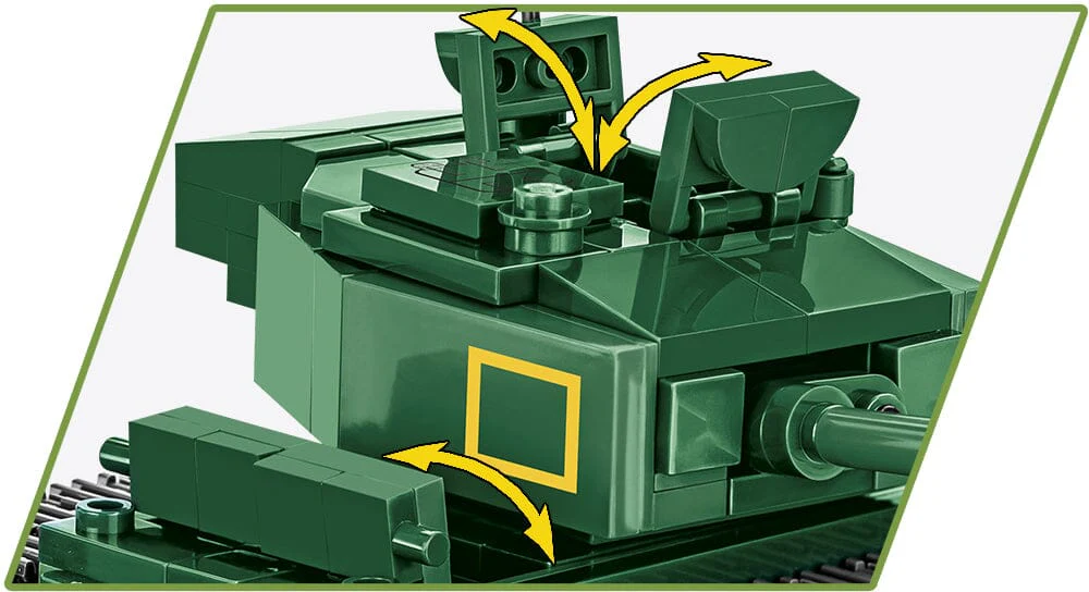 Churchill MK.IV brick tank model - COBI 3128 - 668 bricks - Image 5