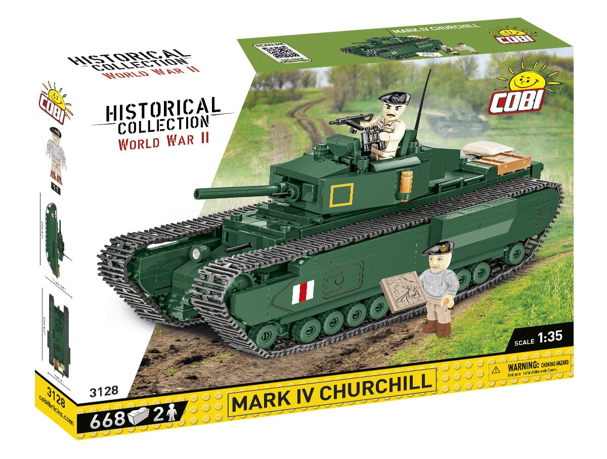 Churchill MK.IV brick tank model - COBI 3128 - 668 bricks - Image 6