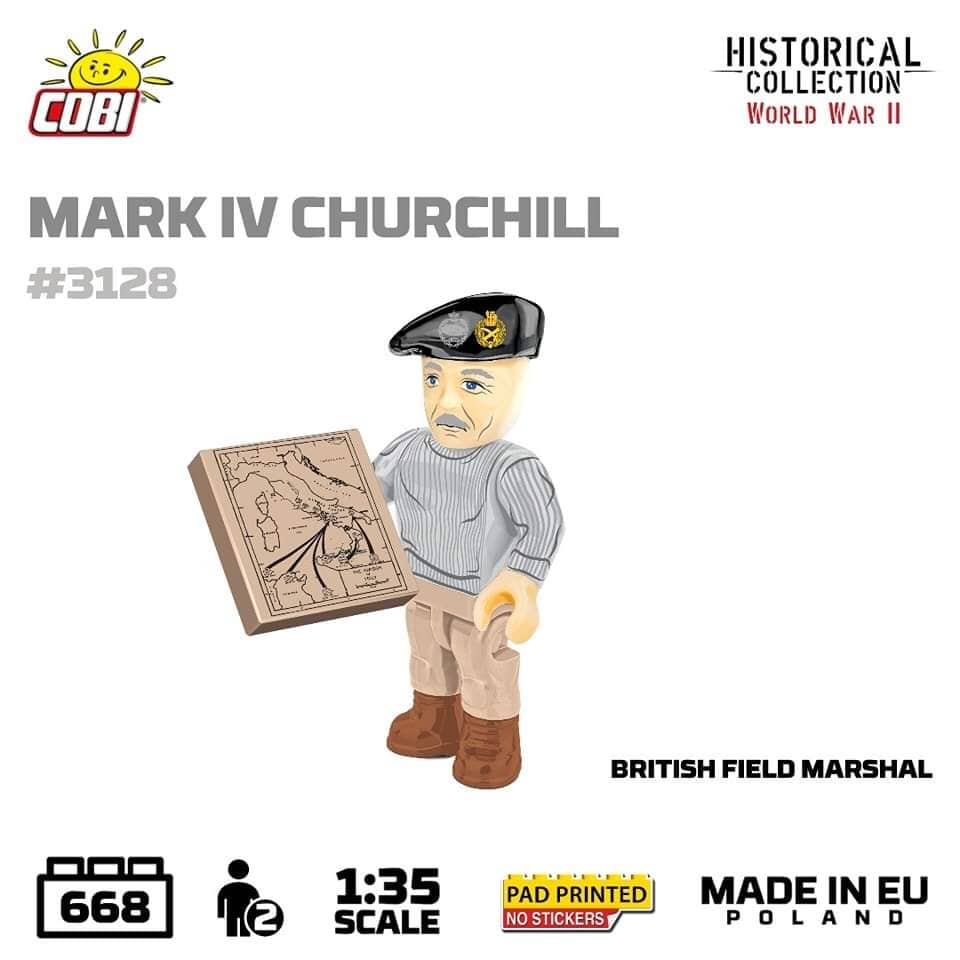 Churchill MK.IV brick tank model - COBI 3128 - 668 bricks - Image 8