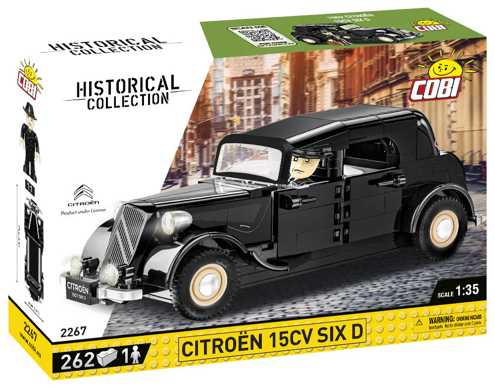 Citroen 15CV Six D brick car model - COBI 2267 - 262 bricks
