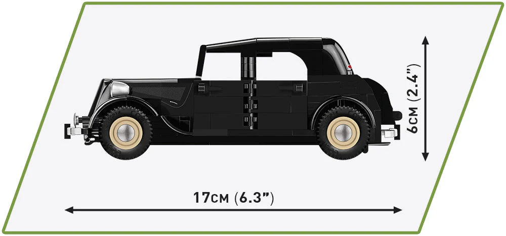 Citroen 15CV Six D brick car model - COBI 2267 - 262 bricks - Image 5