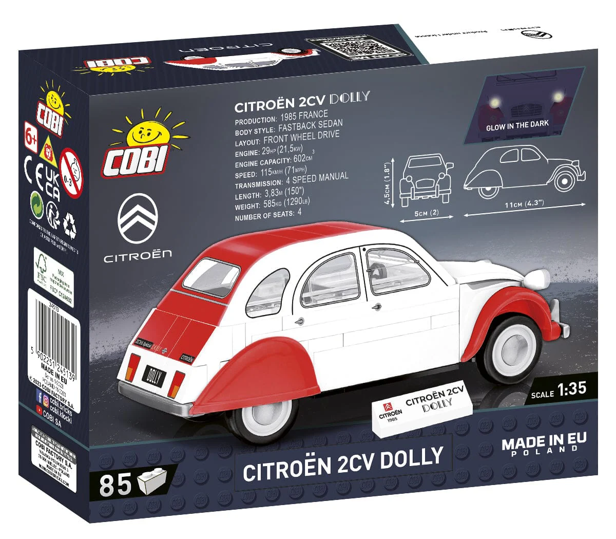 CITROEN 2CV Dolly 1985 - COBI 24513 - 85 bricks - Image 2