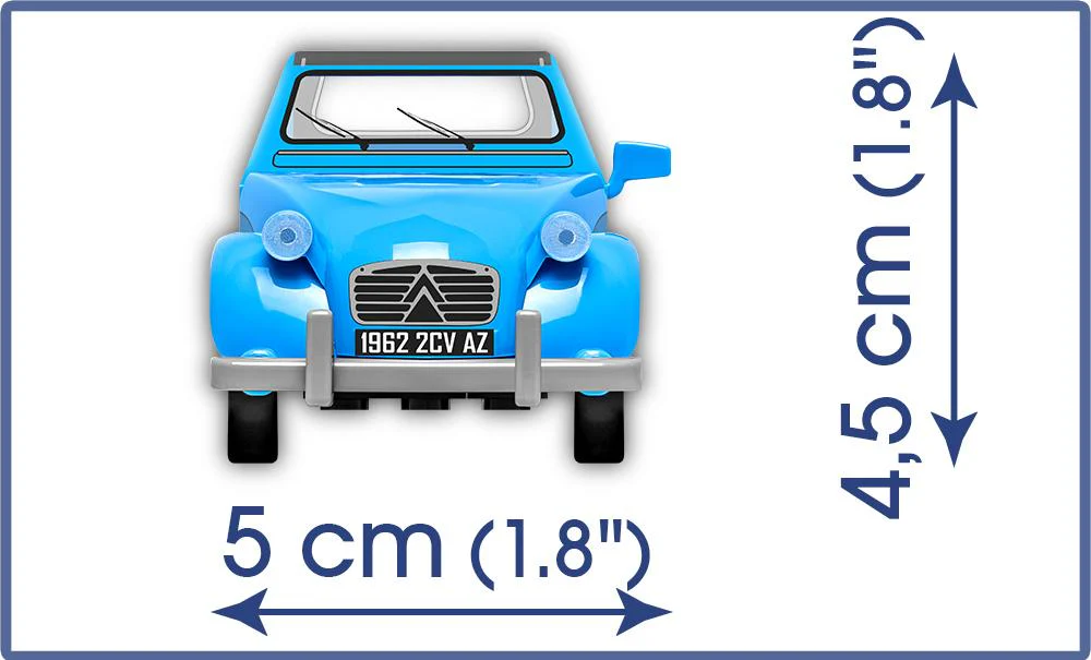 CITROEN 2CV TYPE AZ 1962 80KL - COBI 24511 - 82 bricks - Image 5