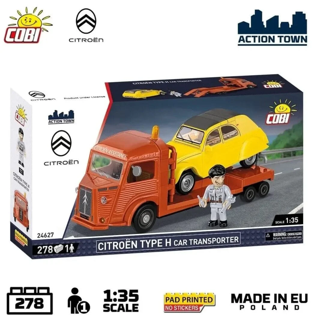 Citroen Type H car transporter brick model - COBI 24627 - 280 bricks