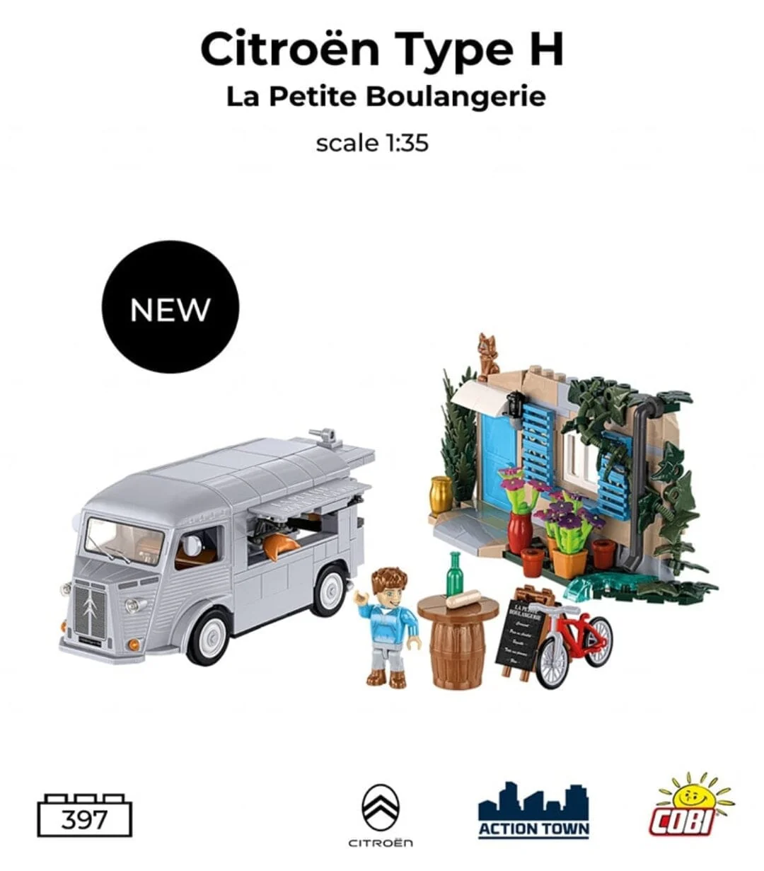 Citroen Type H. French bakery brick model - COBI 24633 - 397 bricks - Image 2