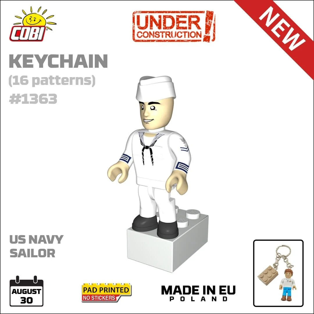 COBI Keychain - US Navy Sailor - COBI-1363