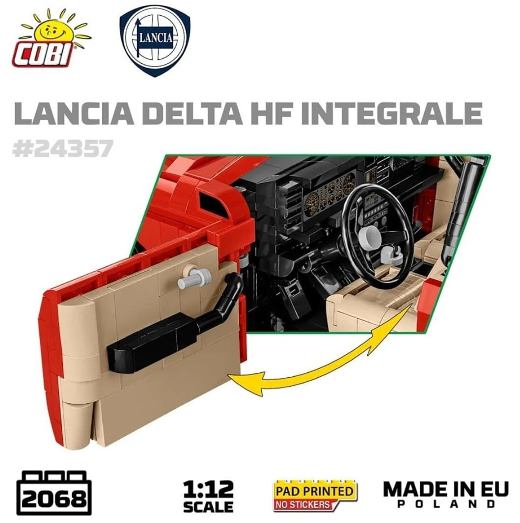 COBI Lancia Delta HF Intg. brick model car - COBI 24357 - 2068 bricks - Image 10