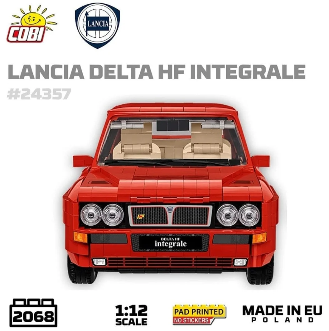 COBI Lancia Delta HF Intg. brick model car - COBI 24357 - 2068 bricks - Image 5