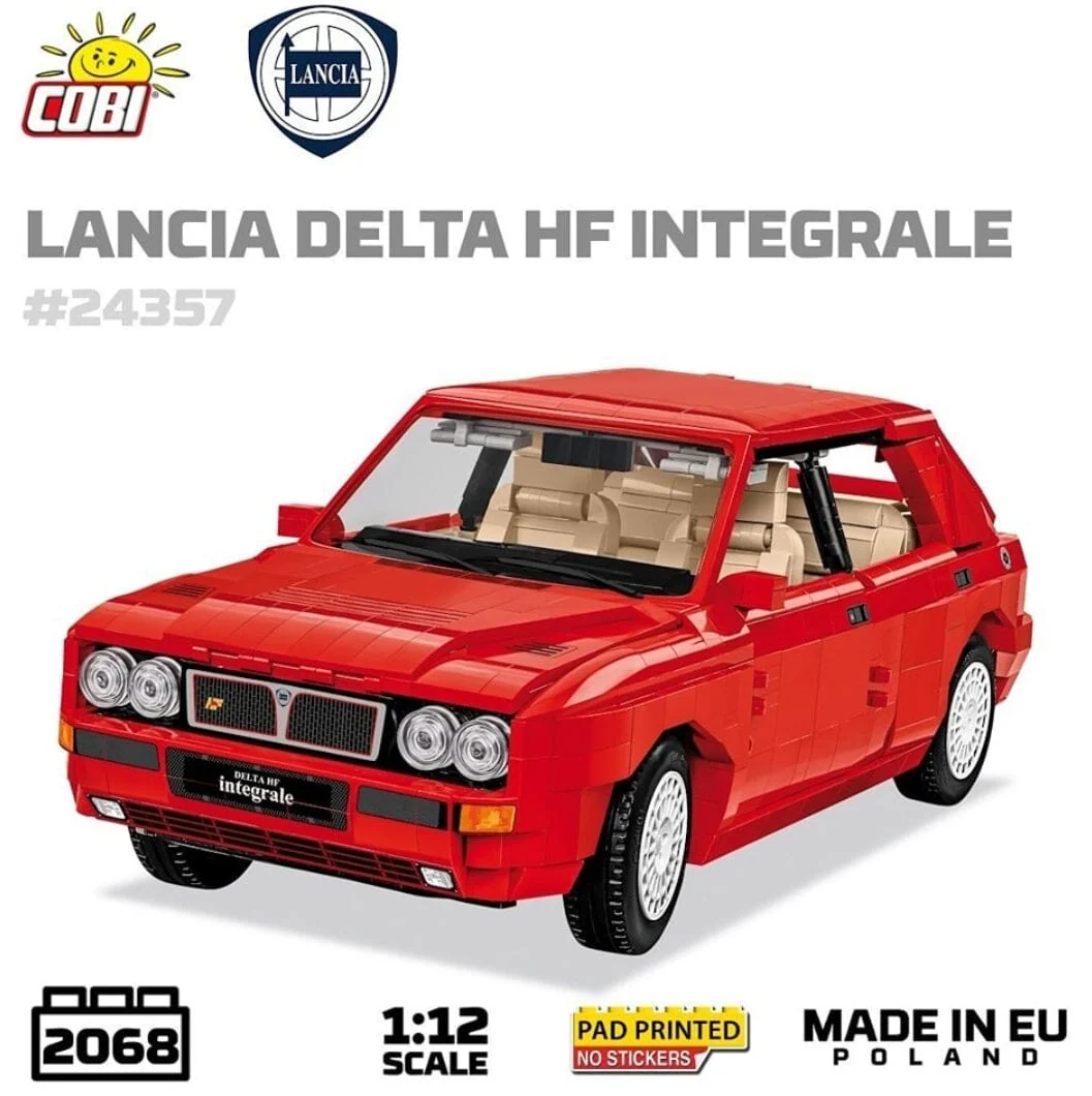 COBI Lancia Delta HF Intg. brick model car - COBI 24357 - 2068 bricks - Image 6