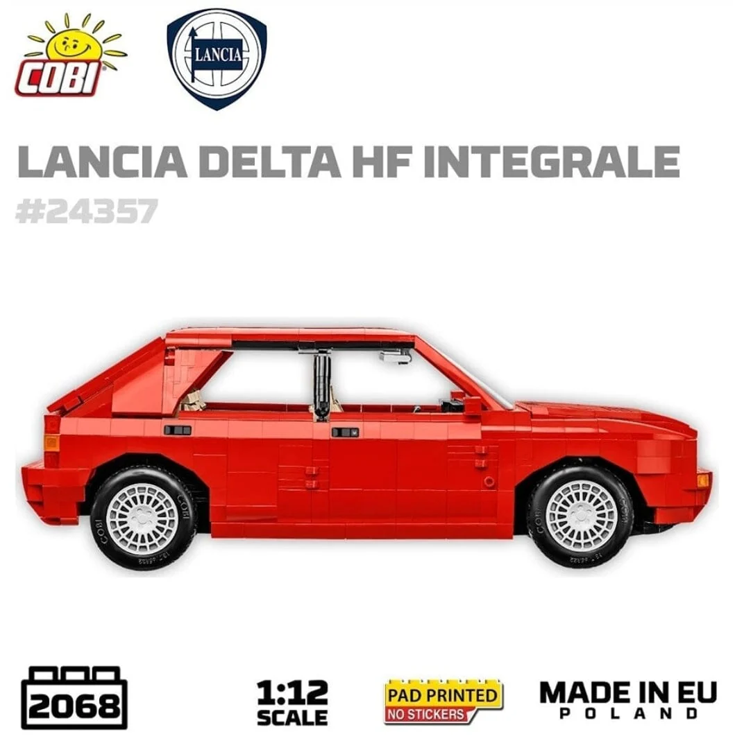 COBI Lancia Delta HF Intg. brick model car - COBI 24357 - 2068 bricks - Image 8