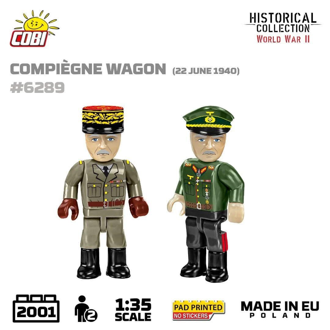 Compiegne wagon brick model 1940 - COBI 6289 - 2030 bricks - Image 5
