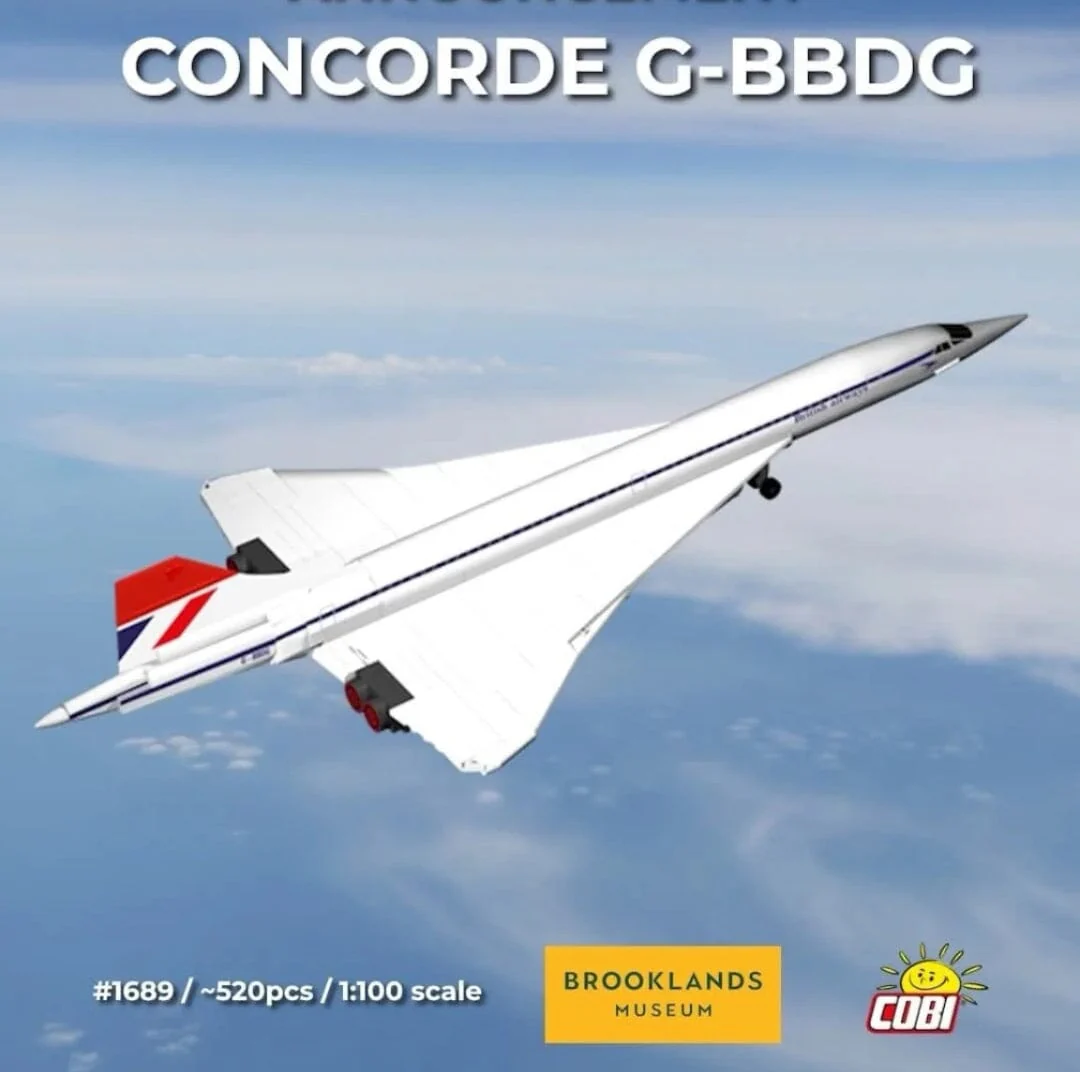 Concorde G-BBDG brick plane model - COBI 1689 - 520 bricks - Image 2
