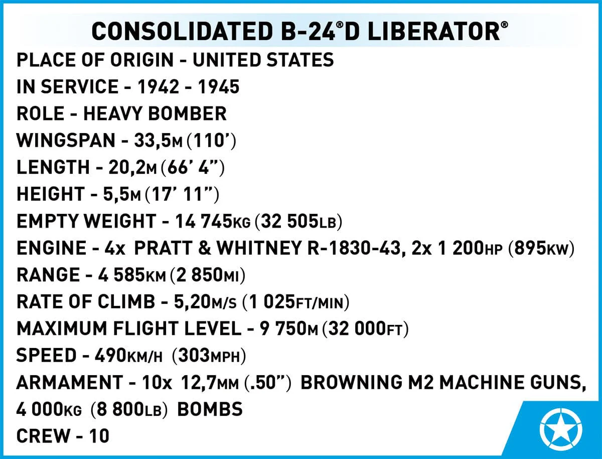 Consolidated B-24 D Liberator brick plane model - COBI 5739 - 1445 bricks - Image 16