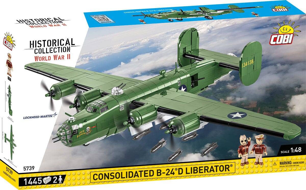 Consolidated B-24 D Liberator brick plane model - COBI 5739 - 1445 bricks - Image 4