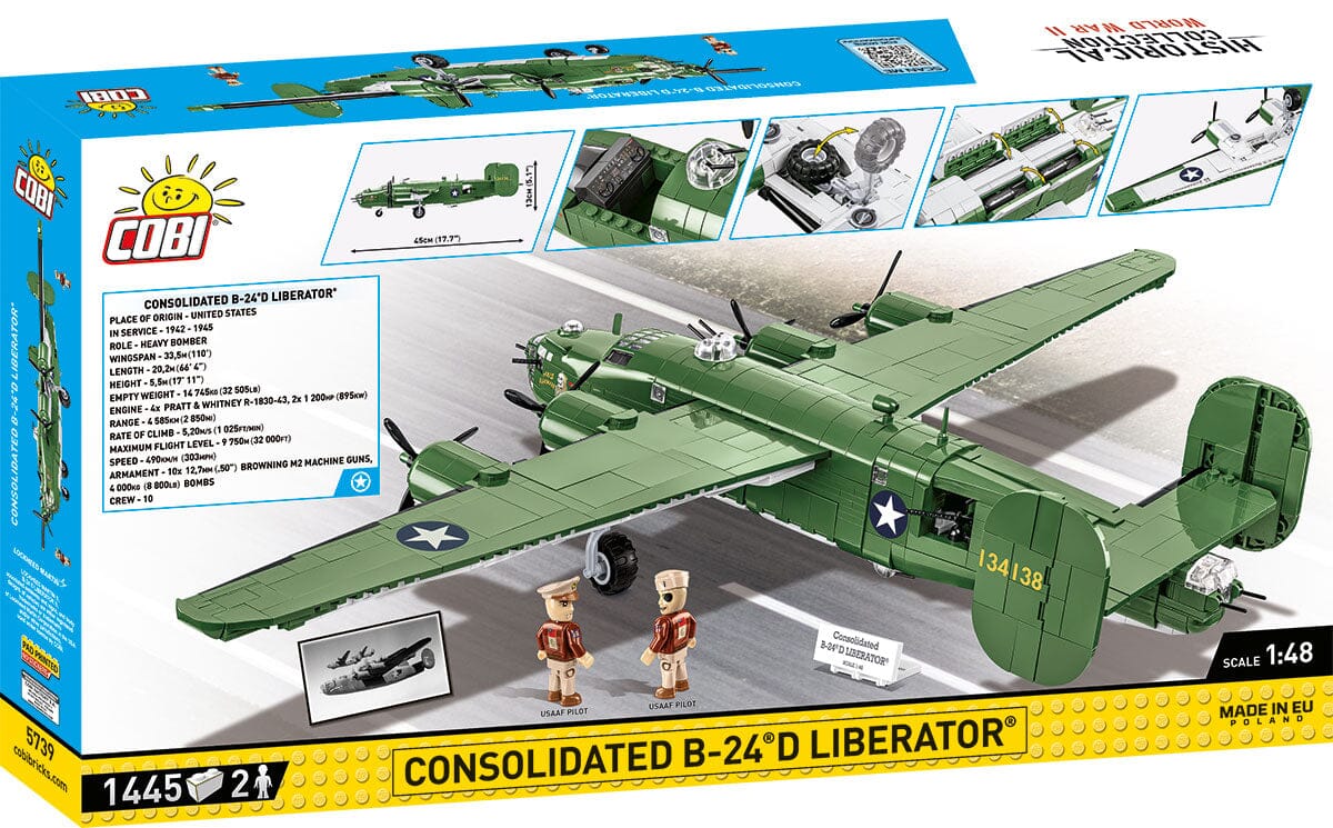 Consolidated B-24 D Liberator brick plane model - COBI 5739 - 1445 bricks - Image 5