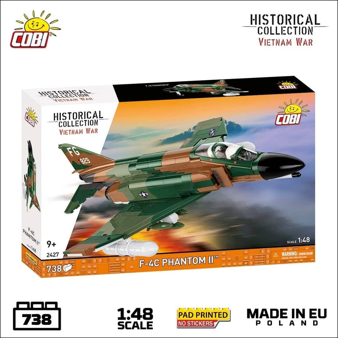 F-4C Phantom II (Vietnam War) brick plane model - COBI 2427 - 738 bricks - Image 3