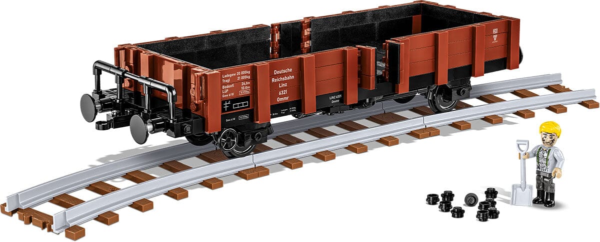 German Railway Guterwagen TYP OMMR 32 LINZ brick model - COBI 6285 - 584 bricks - Image 2