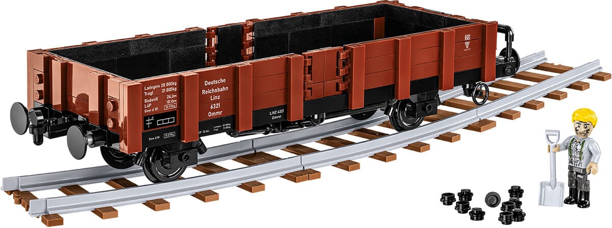 German Railway Guterwagen TYP OMMR 32 LINZ brick model - COBI 6285 - 584 bricks - Image 3