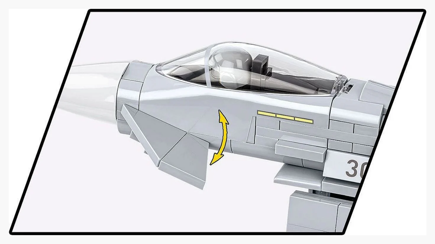 Eurofighter Typhoon (Germany) brick plane model - COBI 5848 - 644 bricks - Image 6
