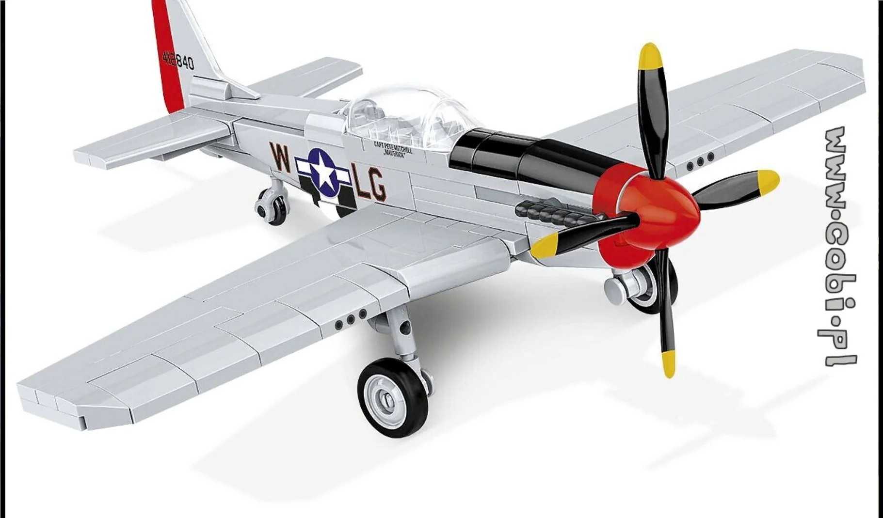 Top Gun Mustang P-51D brick plane model - COBI 5847 - 150 bricks - Image 3