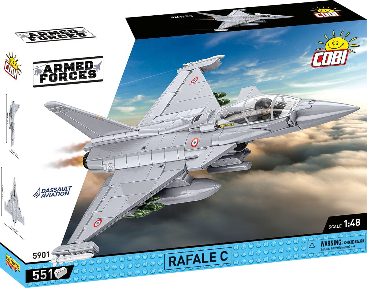 Dassault Rafale C brick plane model - COBI 5901 - 551 bricks