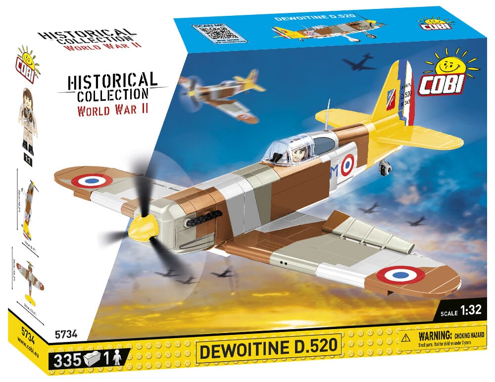Dewoitine D.520 - brick plane model - COBI 5734 - 335 bricks