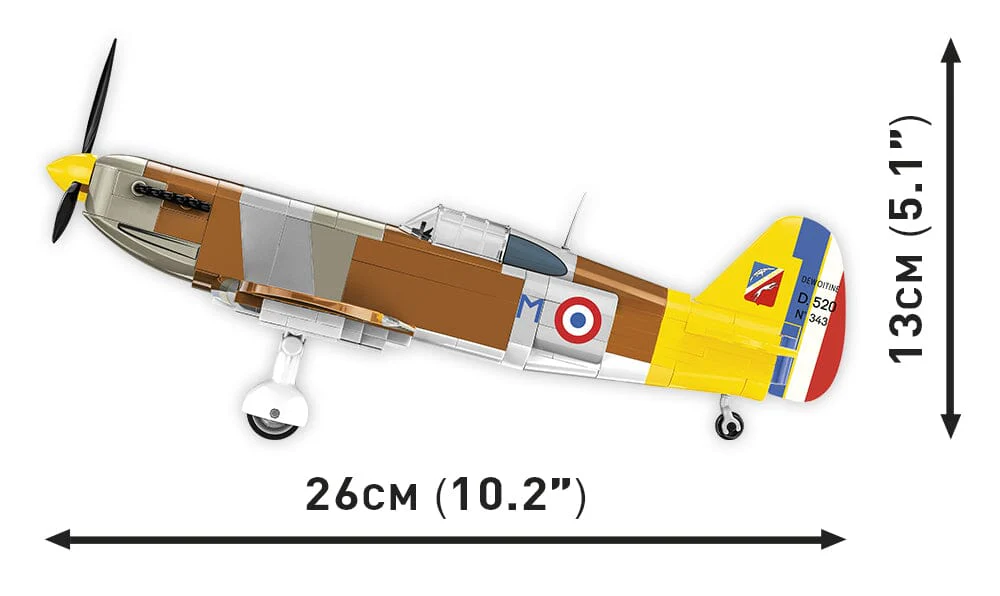 Dewoitine D.520 - brick plane model - COBI 5734 - 335 bricks - Image 6