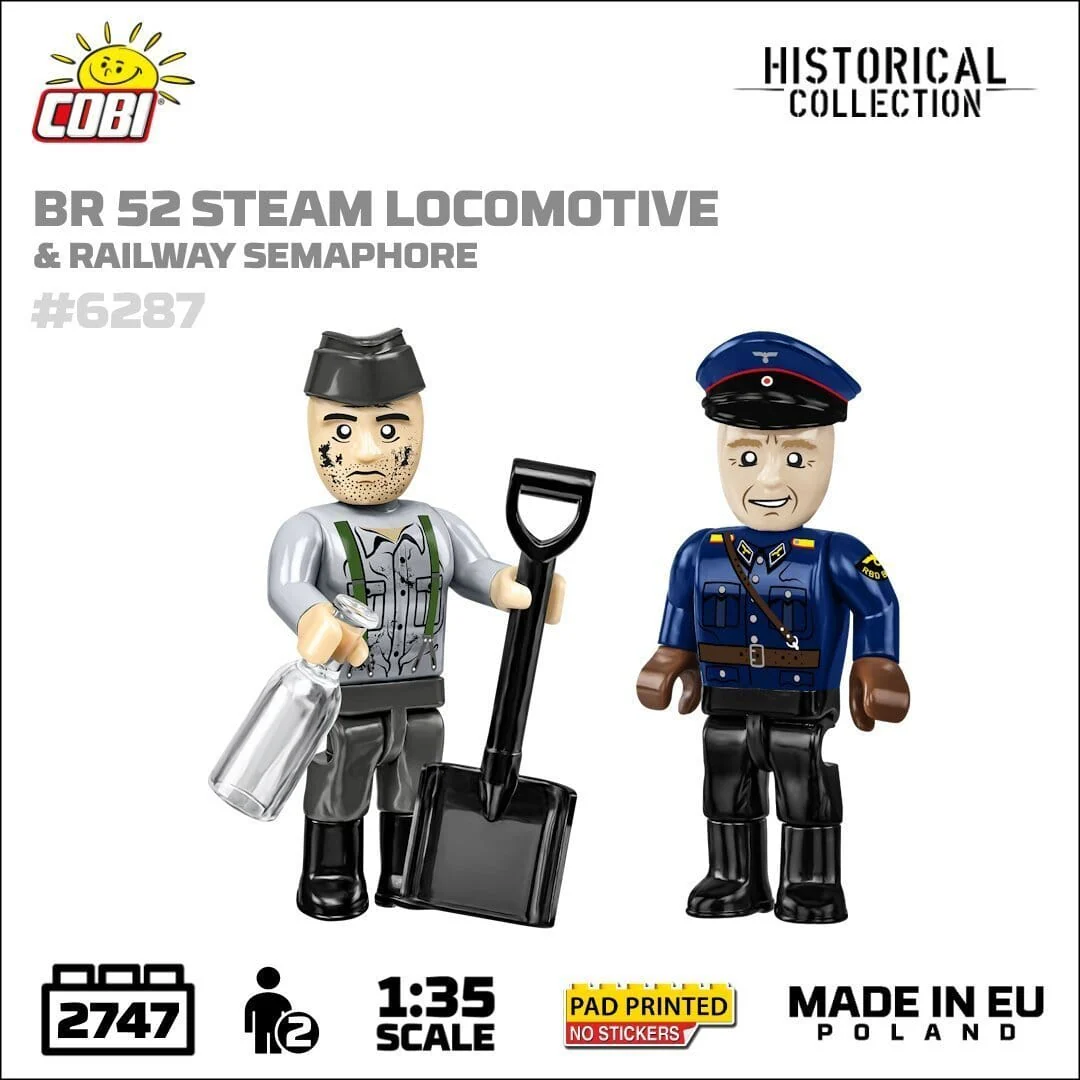 DRB Class 52 Steam Locomotive & Semaphore brick model - COBI 6287 - 2747 bricks - Image 8