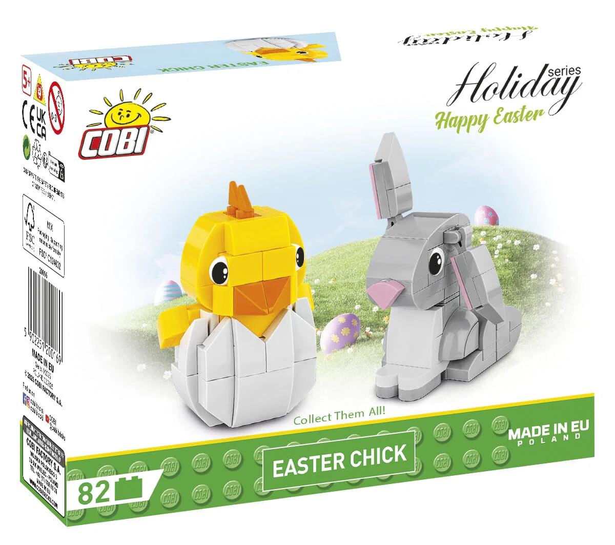 Easter chick brick model - COBI 20016 - 82 bricks - Image 2