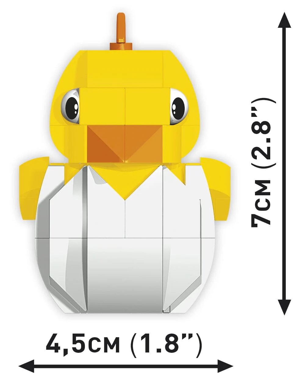 Easter chick brick model - COBI 20016 - 82 bricks - Image 4