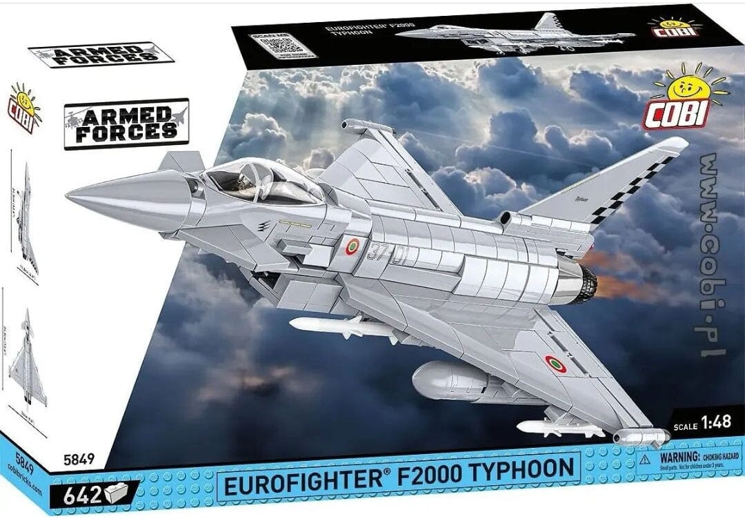 Eurofighter Typhoon (Italy) brick plane model - COBI 5849 - 642 bricks - Image 2