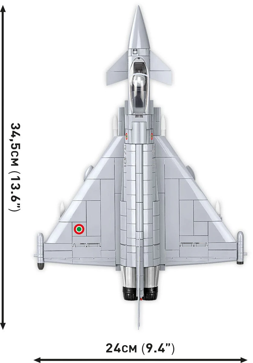 Eurofighter Typhoon (Italy) brick plane model - COBI 5849 - 642 bricks - Image 7