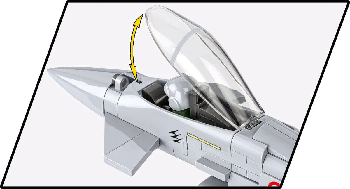 Eurofighter Typhoon (Italy) brick plane model - COBI 5849 - 642 bricks - Image 8