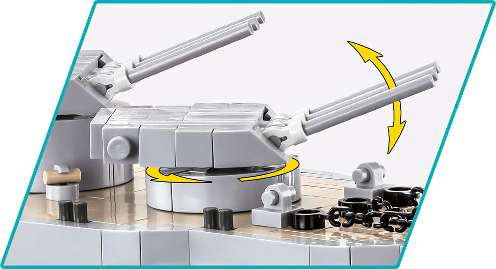 Executive Edition - 2 in 1 Pennsylvania-Class Battleship - COBI 4842 - 2088 Bricks - Image 3