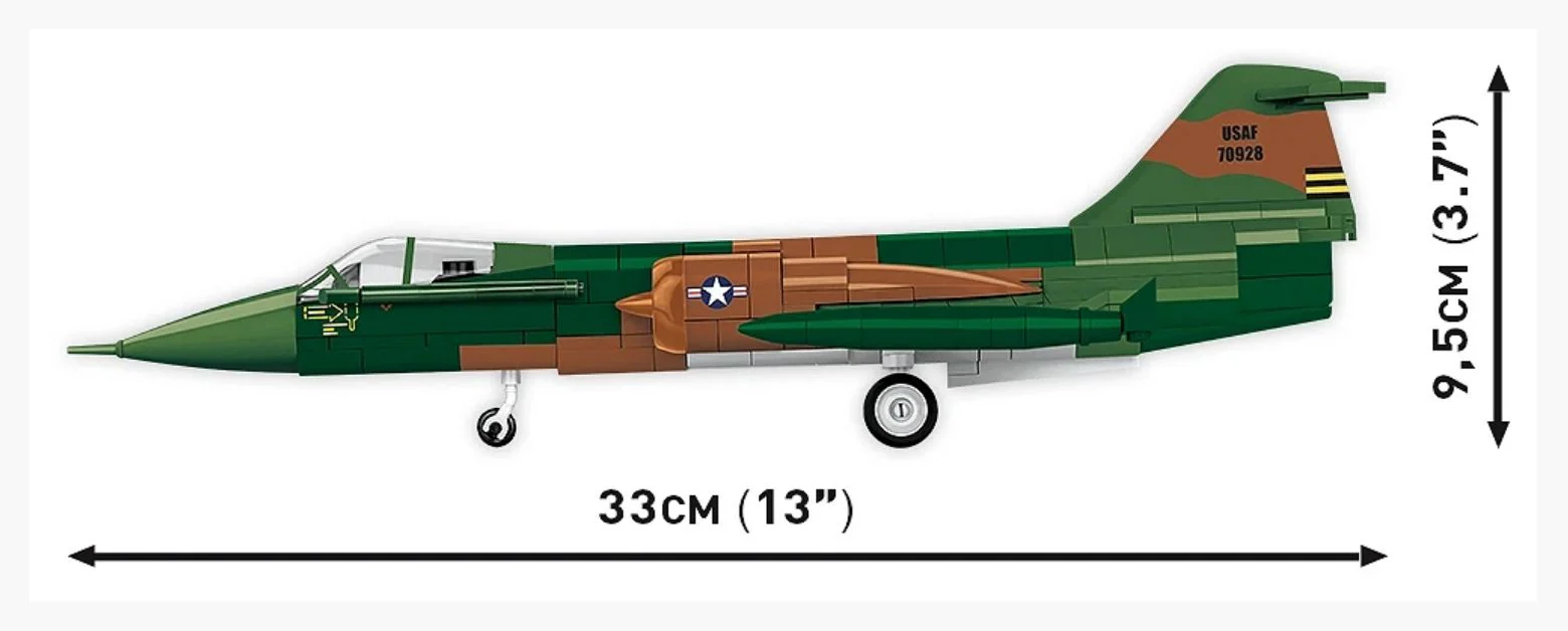 Lockheed F-104 Starfighter plane brick model - COBI 2426 - 420 bricks - Image 4