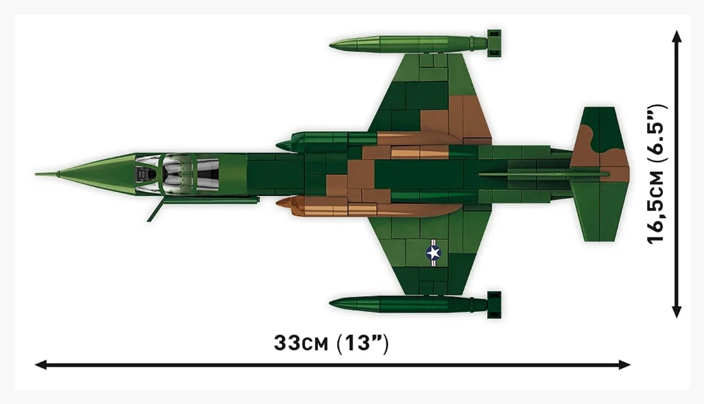Lockheed F-104 Starfighter plane brick model - COBI 2426 - 420 bricks - Image 5