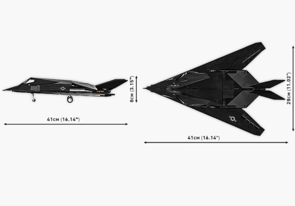 F-117 Nighthawk brick aircraft model - COBI 5903 - 798 bricks - Image 8