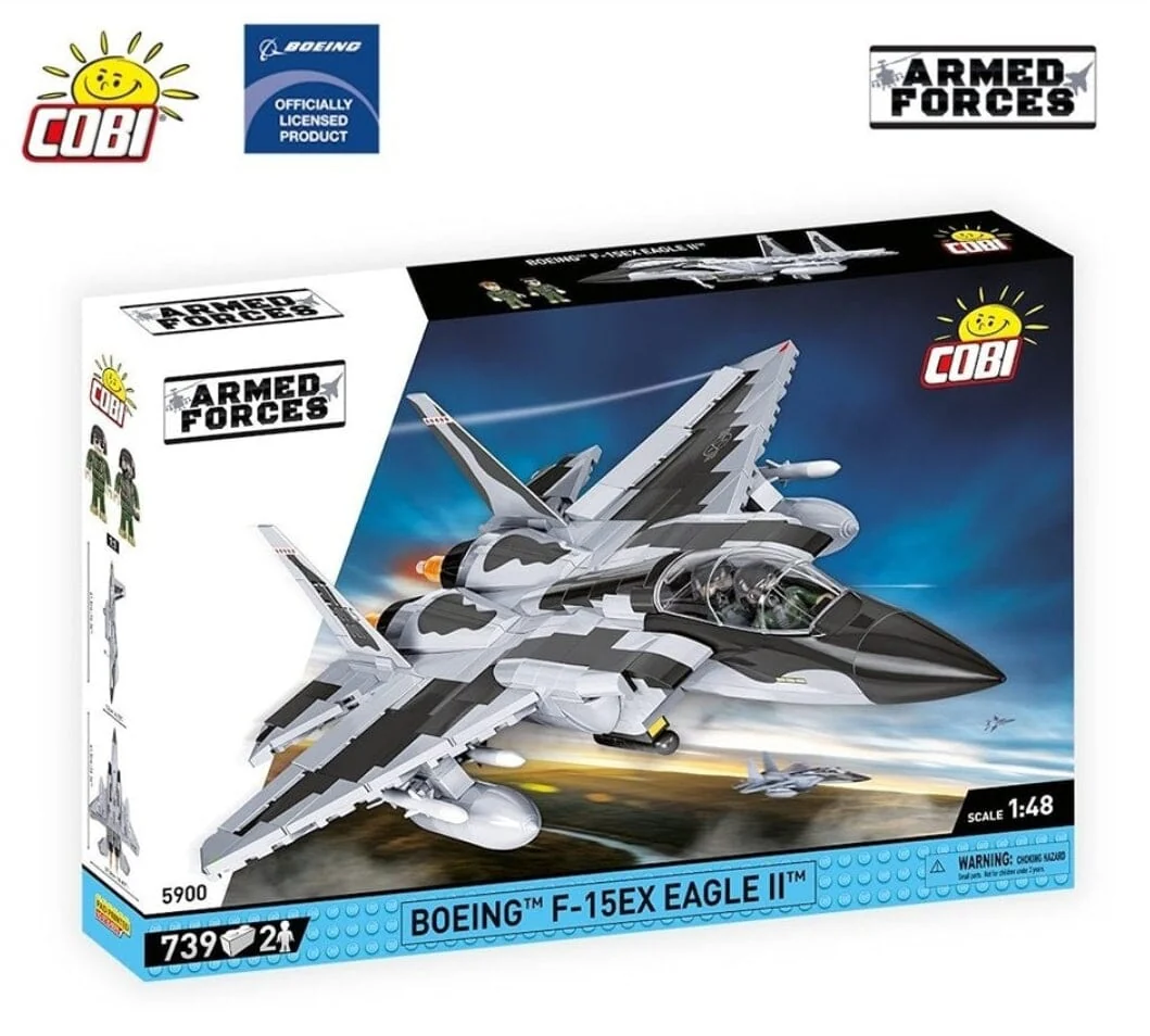 F-15EX Eagle II plane brick model - COBI 5900- 739 bricks - Image 2