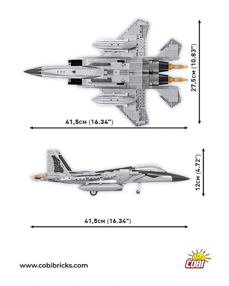 F-15EX Eagle II plane brick model - COBI 5900- 739 bricks - Image 7