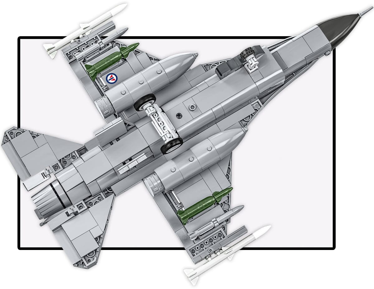 F-16 AM Fighting Falcon brick plane model - COBI 5913 - 499 bricks - Image 9