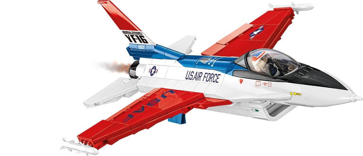 F-16 (YF-16) Fighting Falcon plane brick model - COBI 5892 - 373 bricks First Flight Edition 1974 - Image 2