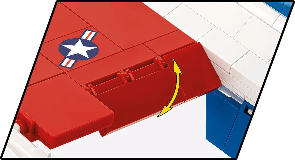 F-16 (YF-16) Fighting Falcon plane brick model - COBI 5892 - 373 bricks First Flight Edition 1974 - Image 6
