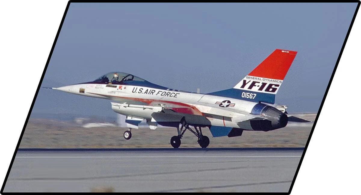 F-16 (YF-16) Fighting Falcon plane brick model - COBI 5892 - 373 bricks First Flight Edition 1974 - Image 9