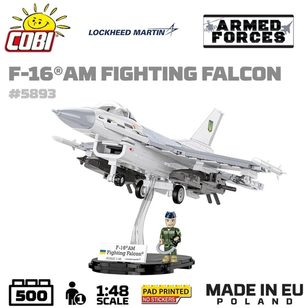 F-16 AM Fighting Falcon plane brick model - COBI 5893 - 500 bricks - Image 4