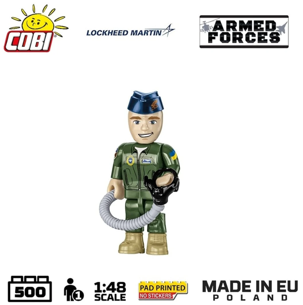 F-16 AM Fighting Falcon plane brick model - COBI 5893 - 500 bricks - Image 7